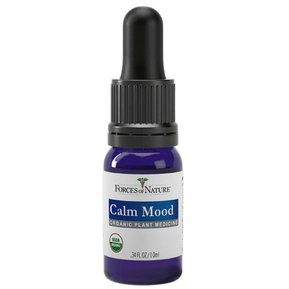 Forces of Nature Calm Mood, Organic Homeopathic Medicine, 0.34 Fl Oz, Calm Formula, Multi-Action Support from Mood Swings, Irritability, Stress & Worry