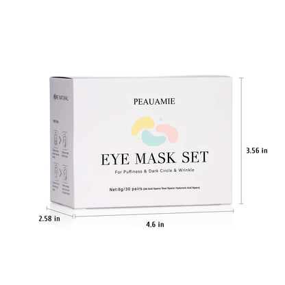 PEAUAMIE Under Eye Patches Gold and Hyaluronic Acid for puffy eyes,Rose Eye Masks