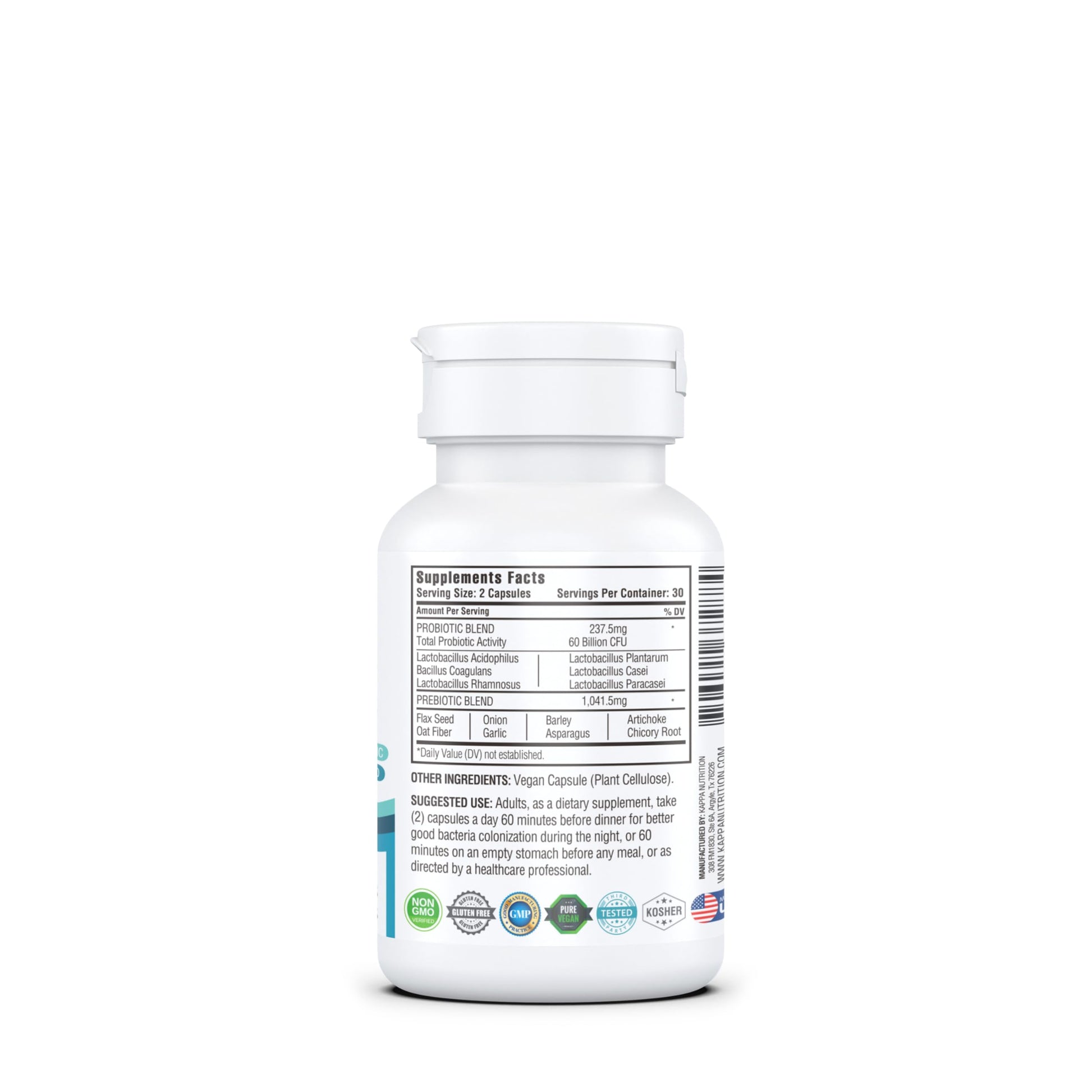 KAPPA NUTRITION Probiotic 60 Billion CFU 14 in 1 Formula with Prebiotics & Acidophilus for Women, Men & Adults, Shelf Stable, Acid Resistant, Natural Supplement 60 Capsules. KAPPA NUTRITIONBuy Supplements Australia
