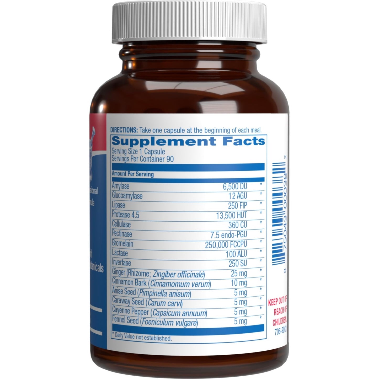 Plant Based Multi Digestive Enzymes Supplement - Clinically Formulated Digestion Supplement with Soothing Herbs and Enzymes for Women and Men