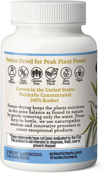 Eclectic Institute Raw Fresh Freeze-Dried Non-GMO White Willow - Feverfew | Support Body's Response to Occasional Pain | 90 CT (350 mg) ECLECTIC INSTITUTEBuy Supplements Australia