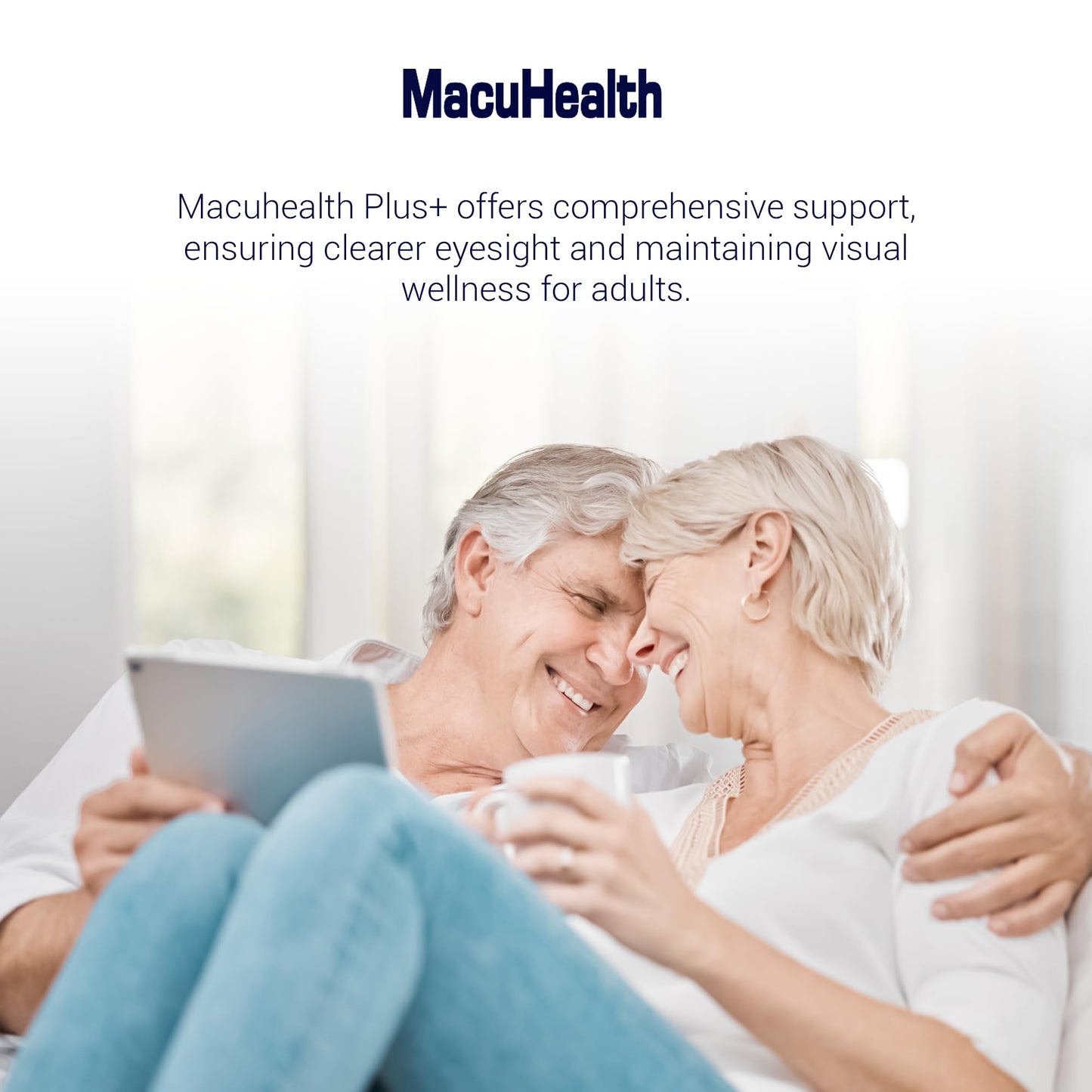 Macuhealth Plus+ Eye Vitamins Supplement for Adults - 90 Day Supply with Lutein, Zeaxanthin, and Meso-Zeaxanthin - Unflavored, Vitamin for Eyes MacuhealthBuy Supplements Australia