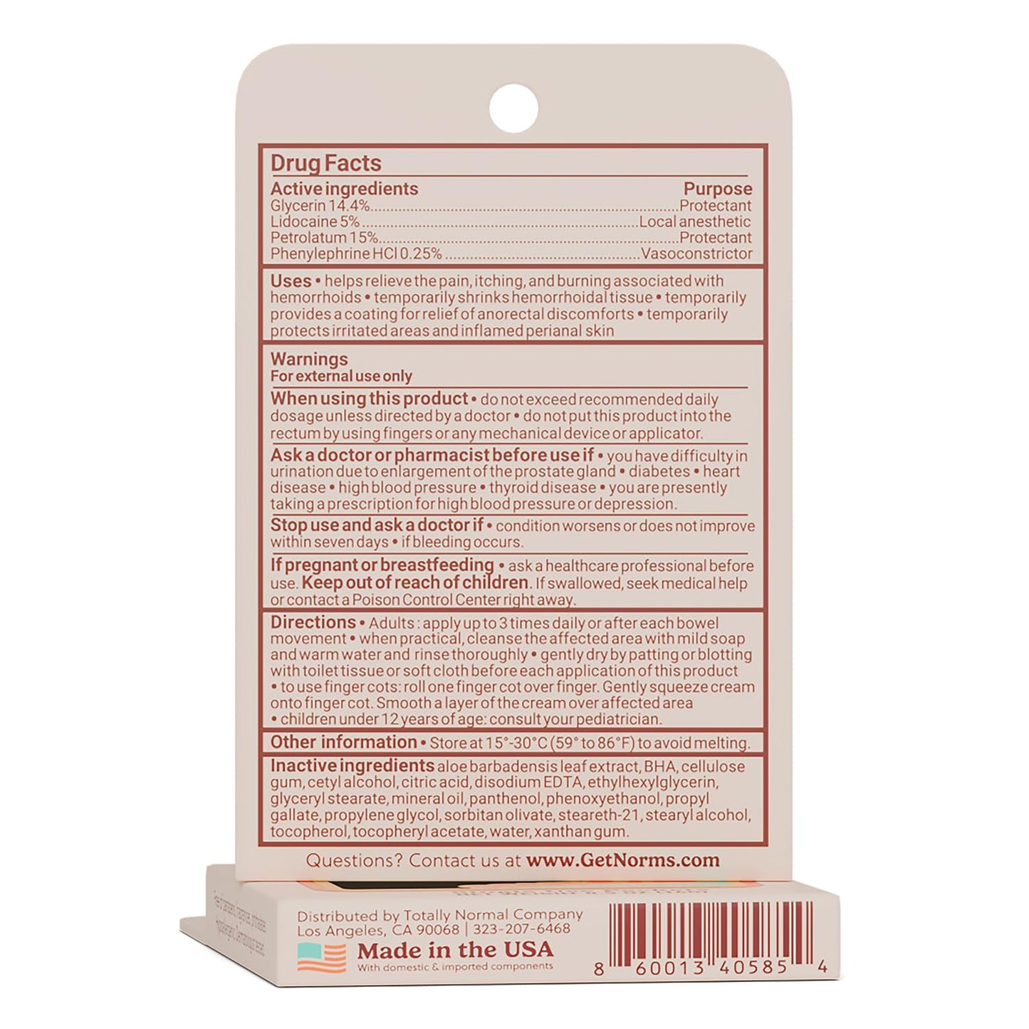 Norms Squeezies Lidocaine Hemorrhoid Cream, Discreet Single Use Travel Packets, 5% Lidocaine, Phenylephrine, Aloe and Glycerin – Numbing, Soothing & Swelling Relief On the Go, 5 Count NormsBuy Supplements Australia