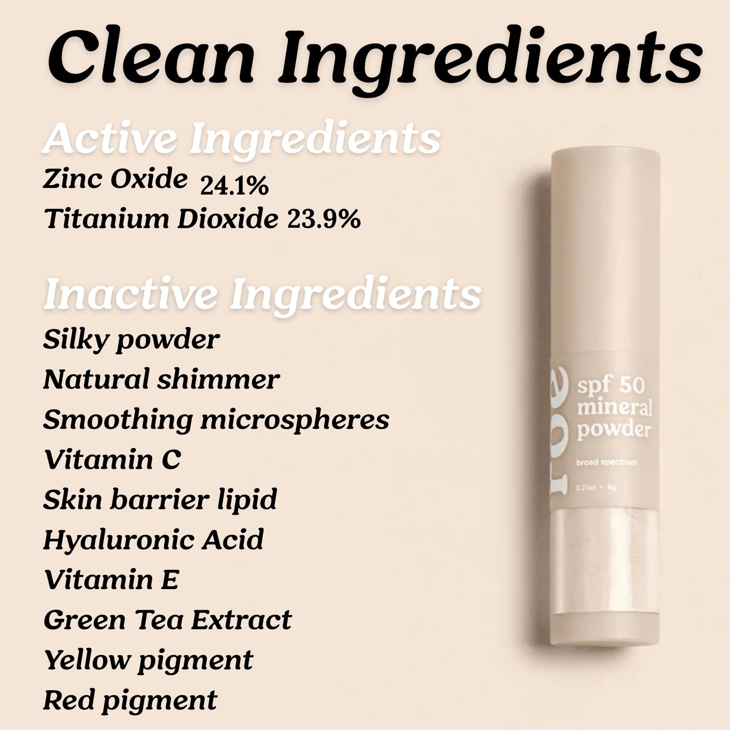 Roe Wellness- Kids SPF 50 Brush On Mineral Sunscreen Powder EWG, Reef-Friendly, Easy to Apply for Kids, Babies & Parents