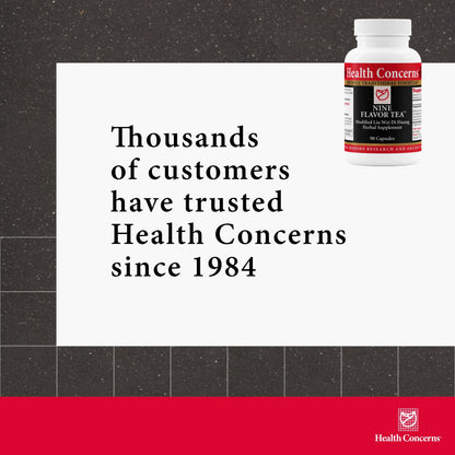 Health Concerns Nine Flavor Tea – Immune Support, Kidney Support & Lymphatic Health – Chinese Herbal Supplement for Oral Health, Night Sweats, Blurred Vision – 90 Capsules Health ConcernsBuy Supplements Australia