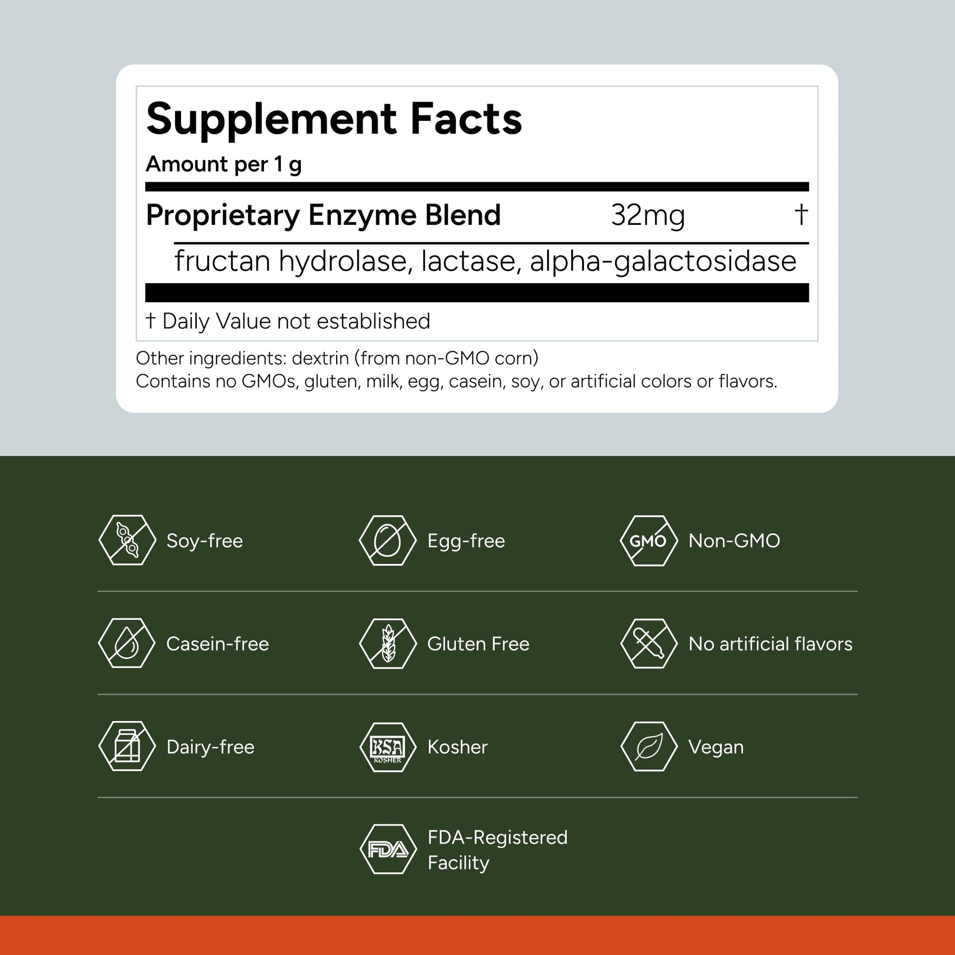 FODZYME® On-The-Go Digestive Enzymes for Gut Health, Relief for Bloating, Gas, Constipation, Diarrhea, Abdominal Pain, Low FODMAP, 30 Dose FODZYMEBuy Supplements Australia