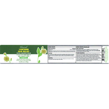 Ebanel Bundle of Pain Relief Cream Arnica Menthol 2 Oz, and Topical Numbing Cream 4 Oz
