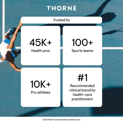 THORNE - Creatine + BCAAs - Micronized Creatine Monohydrate + BCAA Powder - Support for Muscles, Exercise Endurance & Recovery* - for Women & Men - Peach Mango - NSF Certified for Sport - 30 Servings THORNE buy supplements Au