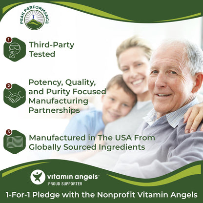 Peak Performance Advanced Vitamin D 5000 IU with All 3 Types of Vitamin K Vitamin D3 and Vitamin K2, K1, MK-7 (MK7), MK4 Supplement