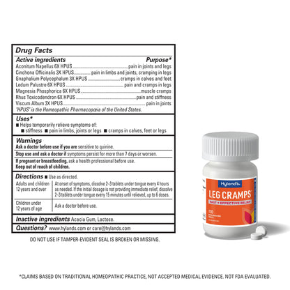 Hyland's Leg Cramps, Relief of Leg, Calf, Charley Horses, and Foot Cramps, 100 Quick-Dissolving Tablets 3-Pack (300 Total) Hyland'sBuy Supplements Australia