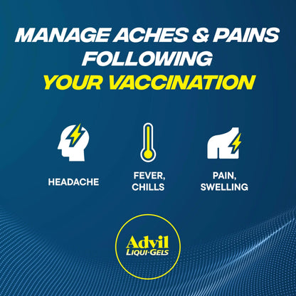 Advil Liqui-Gels Pain Reliever and Fever Reducer, Pain Medicine for Adults with Ibuprofen 200mg for Headache, Backache, Menstrual Pain and Joint Pain Relief - 200 Liquid Filled Capsules AdvilBuy Supplements Australia