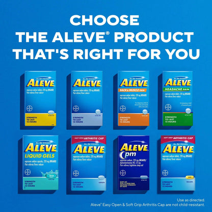 Aleve Pain Reliever & Fever Reducer Tablets, Naproxen Sodium, Headache, Back and Body Pain Relief Medicine, 270 Count AleveBuy Supplements Australia