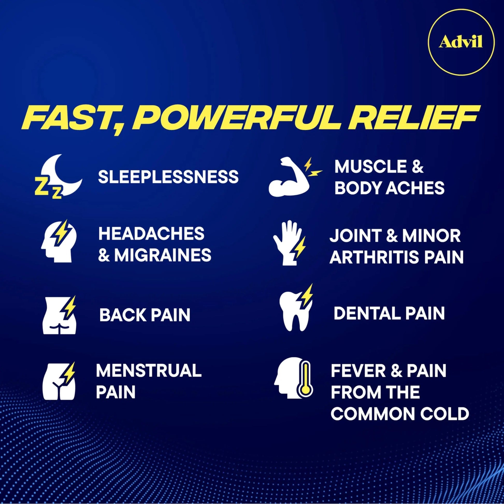 Advil PM Pain Reliever and Nighttime Sleep Aid, Pain Medicine with Ibuprofen for Pain Relief and Diphenhydramine Citrate for A Sleep Aid - 120 Coated Caplets (Pack of 2) AdvilBuy Supplements Australia