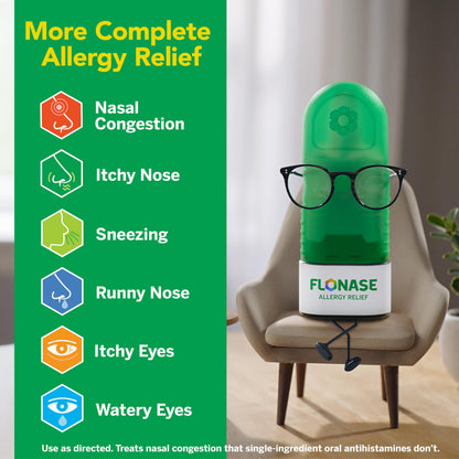 Flonase Allergy Relief Nasal Spray, 24 Hour Non Drowsy Allergy Medicine, Metered Nasal Spray - 72 Sprays - Fall and Seasonal Allergy Relief Flonase buy supplements Au