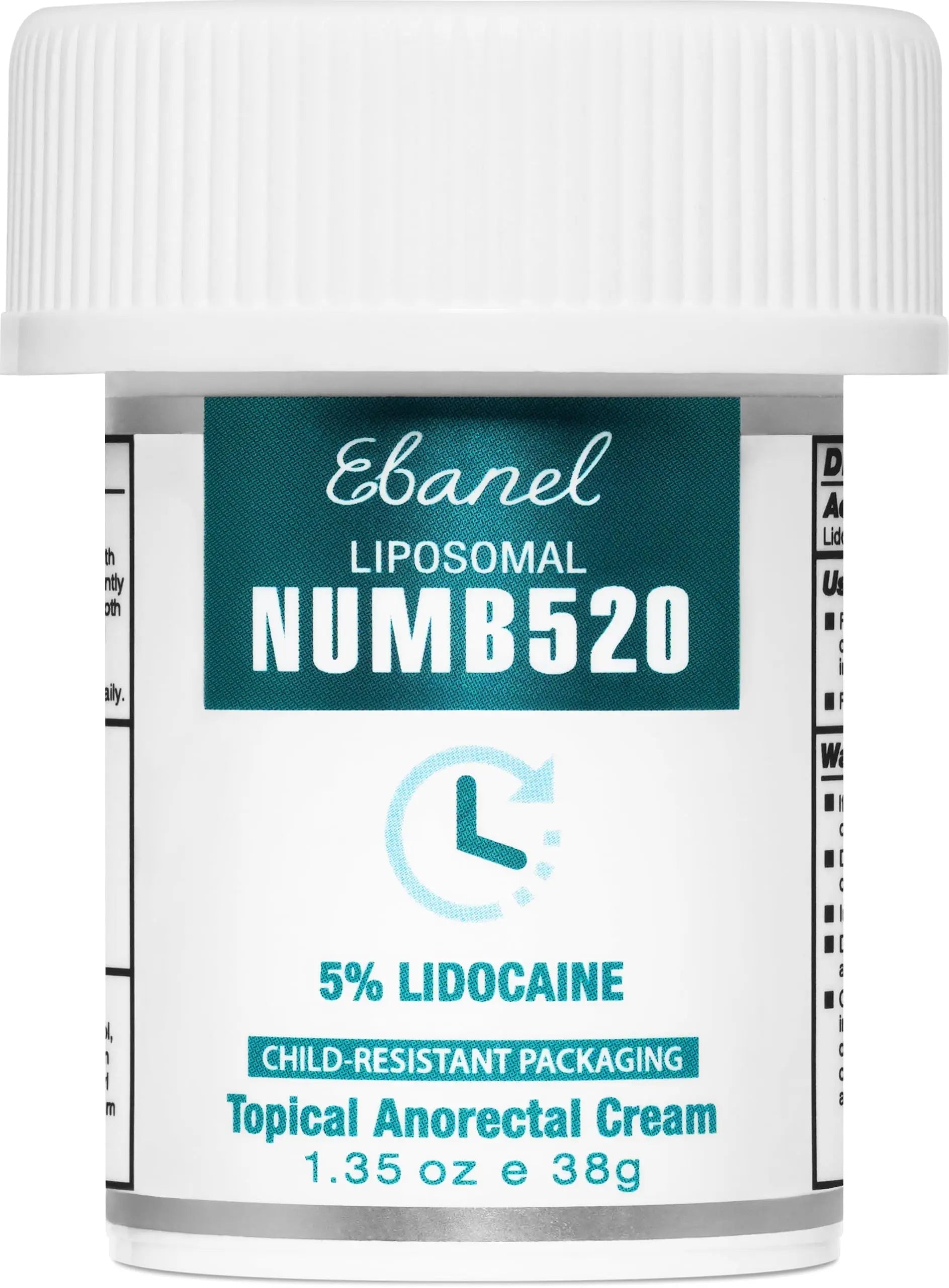 Ebanel 5% Lidocaine Numbing Cream, Pain Relief Burn Itch Numb Cream, Maximum Strength Topical Anesthetic with Allantoin, Vitamin E for Local and Anorectal Uses, Hemorrhoid Treatment, 1.35 Oz EbanelBuy Supplements Australia