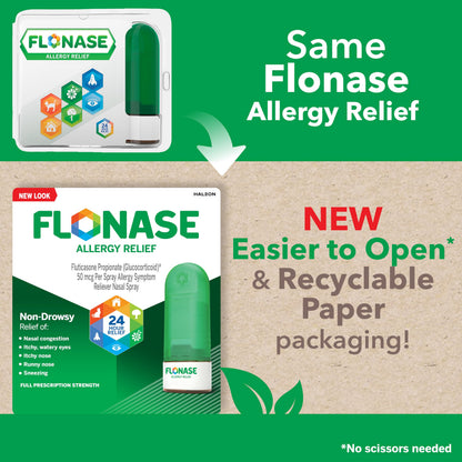 Flonase Allergy Relief Nasal Spray, 24 Hour Non Drowsy Allergy Medicine, Metered Nasal Spray - 72 Sprays - Fall and Seasonal Allergy Relief Flonase buy supplements Au